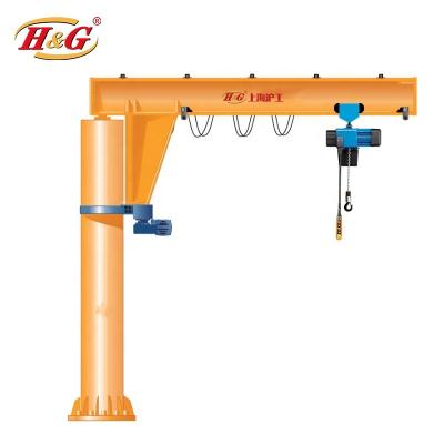 China Jib Crane Industrial Small 500kg Fixed Lifting Equipment Portable 360 ​​Degree JIB Crane for sale