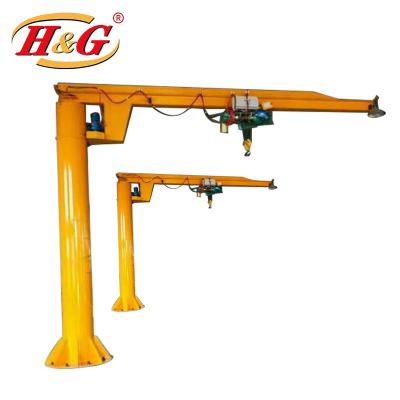 China Jib Crane CE ISO Certificated 360 Degree Wireless Remote Control Jib Crane 1.5 Ton Fixed JIB Crane for sale