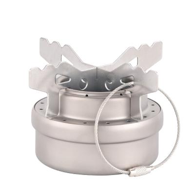 China Outdoor Camping Hiking Titanium Ultralight And Compact Traveling Stove Alcohol Stove For Camping Backpacking And Survival for sale