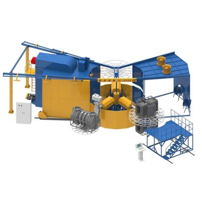 China Molding Equipment 500 Liter Water Tank Two Arms Rotational Moulding Machine for sale