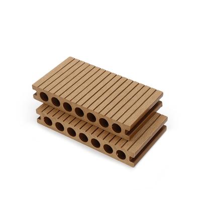 China : Waterproof / Eco-friendly / Anti-slip compact structure and easy to install Exterior Red Wood Plastic Composite Decking for sale