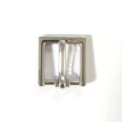 China Cheap High Quality Gold Belt Accessories Shoe Buckle Hardware Silver Square Metal Pin Buckle Shoe Buckle for sale