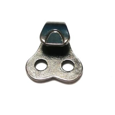 China Eco-firendly Custom Size Wholesale Alloy Shoe Accessories Metal Lace Hook Gear Hook And Eyelet For Shoes for sale