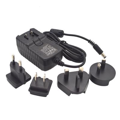 China Routers Good Quality Made In China Interchangeable AC/DC Plug Power Adapter 12V 3A for sale