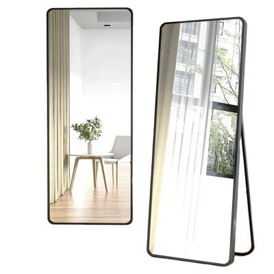 China Metal Framed Large Rectangle Full Size Floor GlassMirror Art Room Decor High Quality Living Long With Customized Service for sale