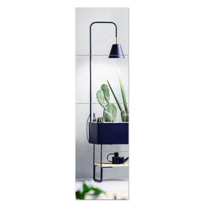 China Factory direct double arm extend modern simple square bathroom glass frameless wall mirror for hotel home interior decoration for sale for sale