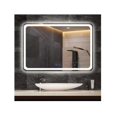 China China Hotel Touch Sensor Switch Luminous Fog Light Temperature Led Light Bathroom Smart Mirror for sale