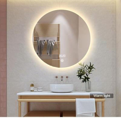 China Modern Home Wholesale Round Bathroom Lighted Cheap Waterproof Led Silver Mirror, Mirror Light Bathroom for sale