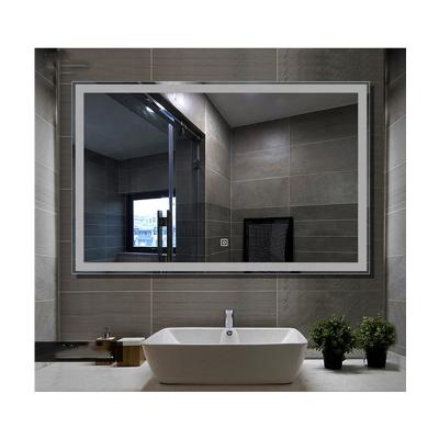 China China Supplier LED Lighted Smart Bathroom Touch Screen Mirror Price with Blue_tooth/Radio/Clock/Temperature for Home Decoration for sale