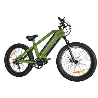 China OEM 48V 30Ah 1000W 8FUN Mid Motor Electric Chinese Cheap Mountain Bike 26inch Fat Moutain Electric Bike for sale