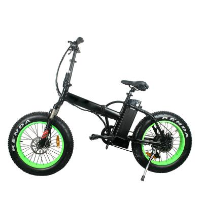 China Wholesale 20inch 500W 750W Rear Motor Mini Mountain ebike Mountain Tire Electric Bicycle Moutain Tire Folding Electric Light Fat Bike for sale