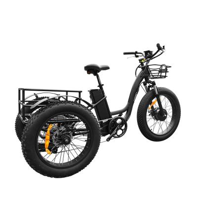 China Cheap price 48V 500W fat aluminum alloy front motor three wheel turkey electric bicycle electric tricycle for cargo with CE for sale