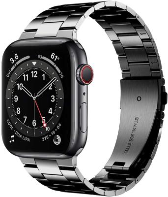 China KeepWin Solid Stainless Steel Compatible With Apple Watch Band 38 40 41 42 44 45 Mm Upgraded Version Solid Stainless Steel Replacement Watch Strap for sale