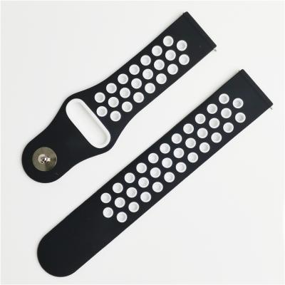 China Smart Keepwin Silicone Rubber Wrist Watch Bands For Samsung Watch Strap 20mm 22mm 26mm Silicone Rubber Watch Strap for sale