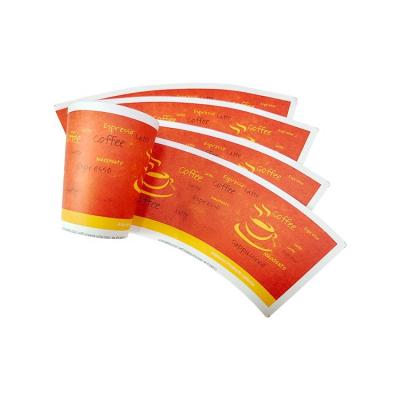 China Hot Sale Biodegradable Paper Cup Fan FOB Price 100% Wood Pulp Raw Materials For Paper Cups for sale