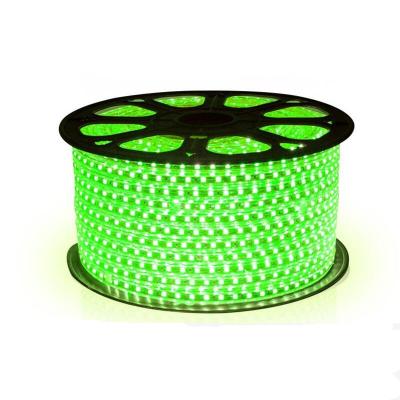 China LANDSCAPE AC 230V IP65 2835 Green Waterproof Led Color 120leds Ribbon Light for sale