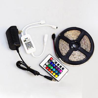 China High Quality 5v/12V/24v 5050SMD LED INDOOR TV Background Waterproof and Dustproof Light Strips Tooth RGB Flexible Blue Controller for sale