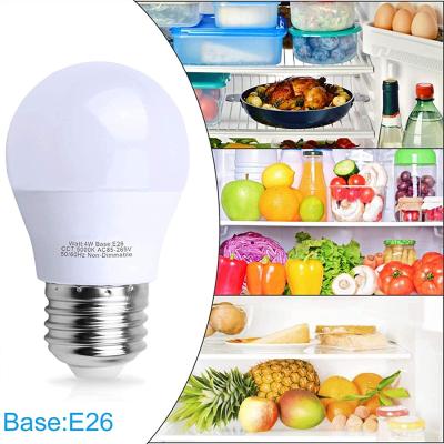 China IP54 Waterproof Light Bulb, White 5000K 400Lumen, 120V E26 Daylight Hotel LED Fridge 4W Freezer Light Bulb for sale