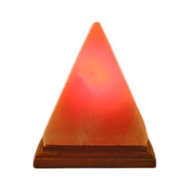 China Hot Selling USA UK 2023 Item Good Quality Pink Rock Pyramid Shaped Himalayan Salt Lamp Night Light Crafted for sale