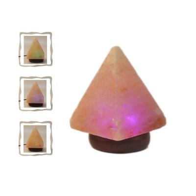 China Universal Himalayan Crystal Crystal Lamp Maker USB Portable Hand Carved Pyramid Shape USB Rose Rock Salt Lamp USB LED for sale