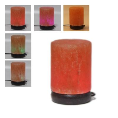 China Universal Wholesale Natural Crystal Pink Mini Salt Lamp USB Portable Colorful Himalayan Salt Lamp USB LED Night Light for sale