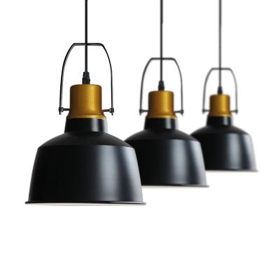 China Vintage Modern Hot Selling Aluminum Black Pendant Lights For Dining Room E27 Industrial Gold Pot Decorative Hanging Pendant Light for sale