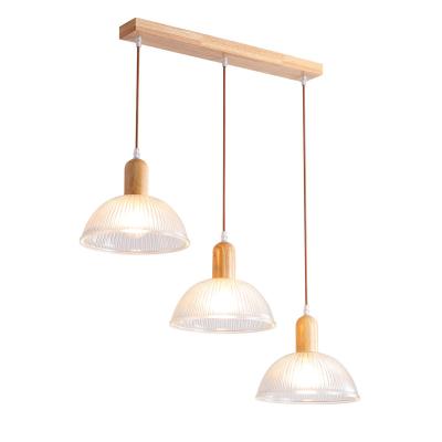 China Modern/Nordic/Chinese/Japanese Nordic simple wind glass chandelier for dining room table Japanese style pendant light for bar home decoration for sale