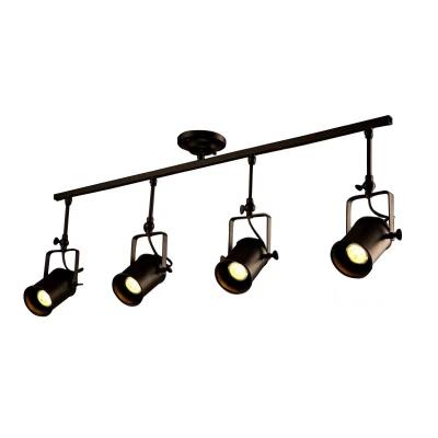 China Retro industrial hanging loft iron ceiling lamp for restaurant cafe bar clothing store wholesale black decorative hanging light for sale