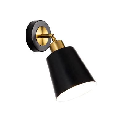 China Industrial/Modern Bedside Rotating Wall Lamp for Reading Minimalist Creative Metal Bedroom Study Aisle Hallway Nordic Light Lighting for sale