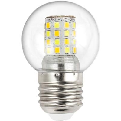 China Indoor Plastic Led Bulb Light Large 5W 7W 9W E27 Threaded Base Round Transparent Ball Corn Light Led Bulb AC85-265V for sale