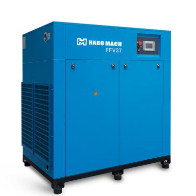 China Long Service Life Lubricated Reliable Material Double Stage Screw Air Compressor for sale