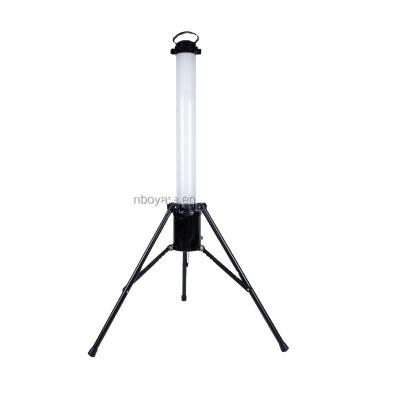 China Cylindrical Working Construction Site LED Tripod Camping Light Portable Worksite 40w 65w for sale