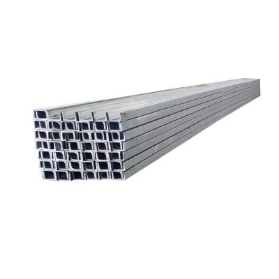 China Rigang Steel Brand By Actual Weight Galvanized Steel Double U Channel Channel for sale