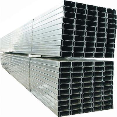 China 6-12m length u and u channel pallet rack steel wire prices metal galvanized u channel for sale