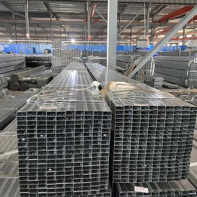 China Liquid Pipe Hot Dipped Galvanized Rectangular Section Cold Rolled Material Mild Steel Pipe for sale