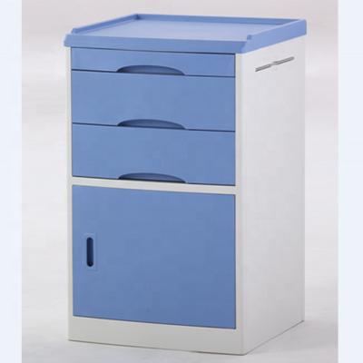 China D-12 ABS Plastic Bedside Cabinet , Hot Sale Hospital Cabinet With Casters for sale