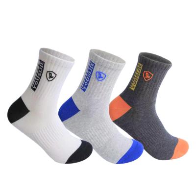 China Sweat-absorbent Quick-Dry Sport Socks Ion Socks Custom Print Thicken Silver Sports Work Socks for sale