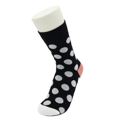 China Factory Breathable Customization Price Cheap Long Socks For Women Polka Dot Stockings for sale