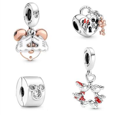 China Factory wholesale DIY cute charm fit bracelet 2022 women new never filter Mickey Minnie Beads Dis doraest collection of jewelry for sale