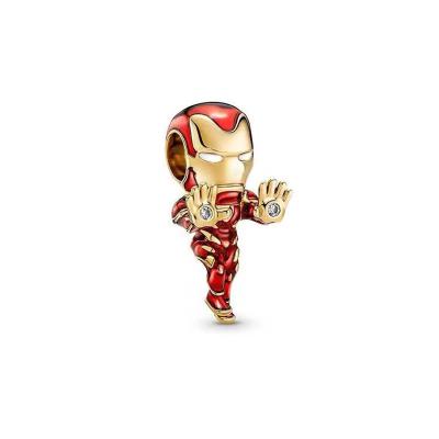 China New cute avengers 925 Sterling Silver Hulk Pendant Charm beads fit original pan doraer bracelet women jewelry making for sale