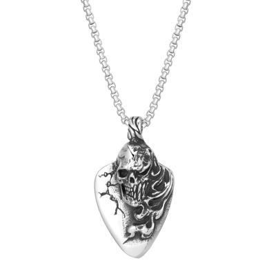 China New Hiphop EVAN2021 Stainless Steel Fashion Necklace Skull Pendant Men Hiphop Jewelry for sale