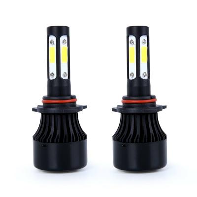 China Super Bright Aluminum H4 H7 H11 9005 COB Chip 40w Car Kit 4sides LED Headlight Bulbs H13 H4 H7 H11 for sale