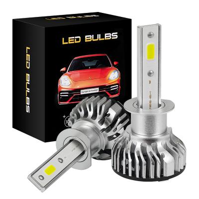 China Car LED Head Light F2 Sliver Body COB Car Lights H7 H4 H11 H13 9006 Bulb 9006 For Auto Car Headlight 12v 36w Lighting for sale