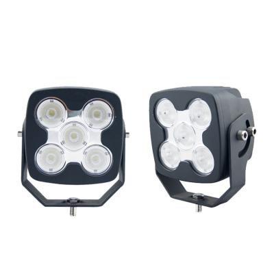 China Heavy Duty Truck Offroad Tractor 5inch 50W Square Led Work Light 12V Led Tractor Work Light 4x4 Spotlight For Agriculture for sale