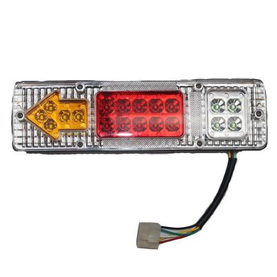 China Trailer Truck Tail Reverse and Indicator Truck Rear Led Lamp Truck Tail Lights Motorcycle Universal Three-Wheeler Rickshaw Led Tail Light for sale