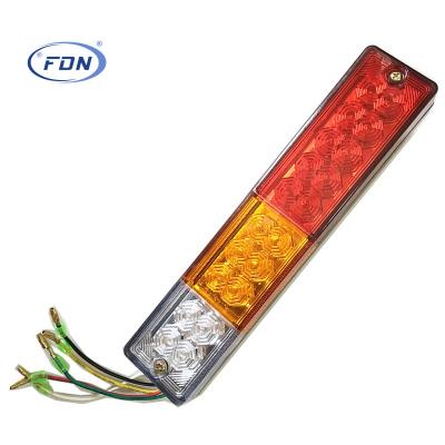 China Trailer Truck FDN 3 Color Tail Reverse And Indicator Truck Rear Led Lamp Truck Tail Lights Universal Taillight LED Trailer Lights With Stop for sale