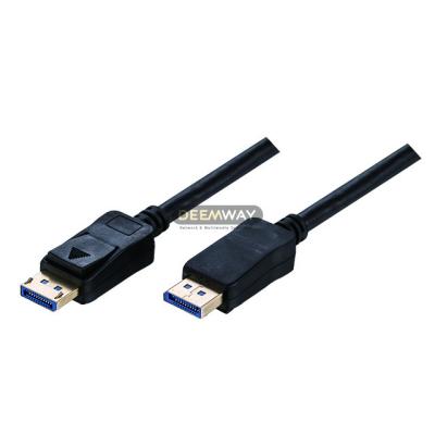 China HDTV 8K HDR Male To Male Black 3D MST UHBR10 Displayport2.0 Cable 40G 0.5-50M for sale