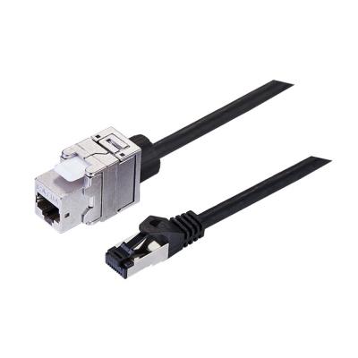 China Cat6A Ethernet Extension Cable Coupler RJ45 Network Patch Cord Male To Female Connector DCP1037 for sale