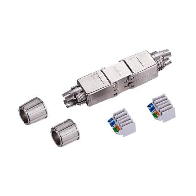 China Assmbly Promotional Easy And Quick Integrated Coupler Shielded Modular Jack Connector Without Tool Solid Wire DNM2029-6A for sale