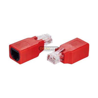 China New Type RJ45 Male Network to UTP Female Network Computer Jack Connector Extension Adapter Modular for sale